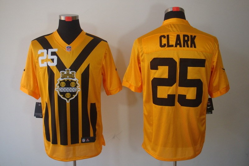 Men 2025 Pittsburgh Steelers #25 Clark yellow Nike Limited NFL Jersey